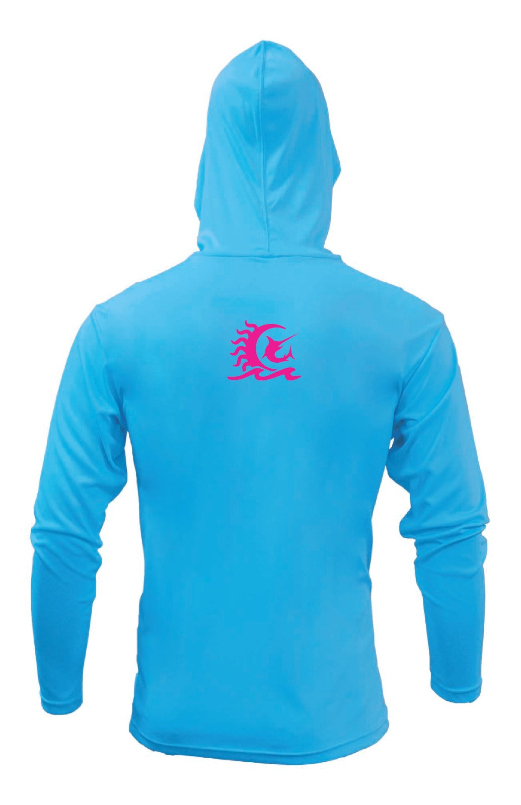 Rashguard Hoodie CLASSIC SKY BLUE PINK