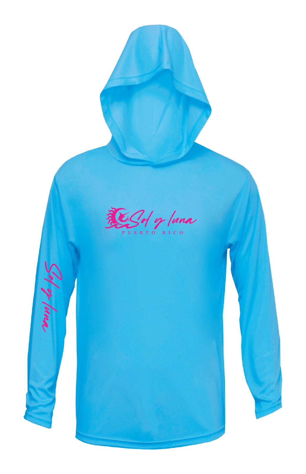Rashguard Hoodie CLASSIC SKY BLUE PINK