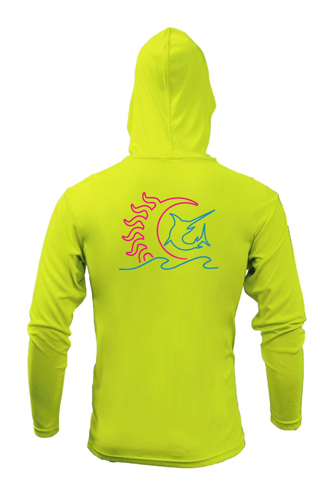 Rashguard Hoodie SOLYWAVE NEON PINK