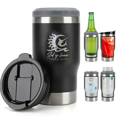 14 Oz 4in1 Can Cooler Tumbler With Bottle Opener