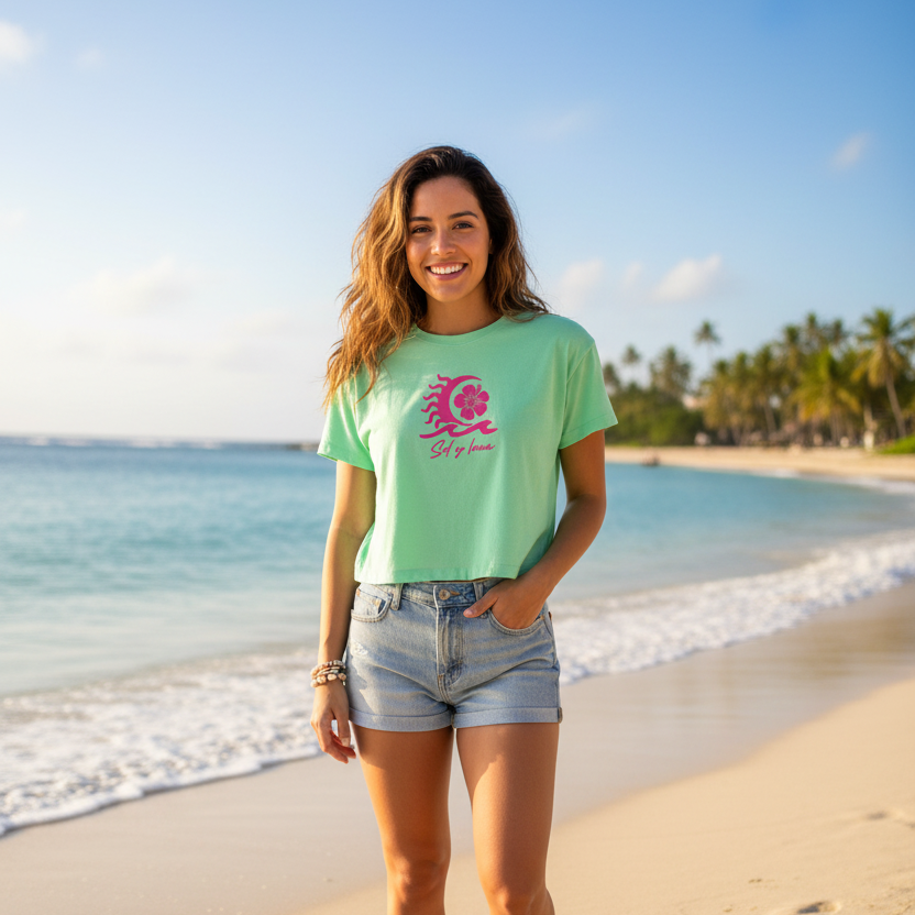 Crops T shirts Mint Amapola