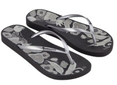 Copacabana Sandals BLACK SILVER (Woman)