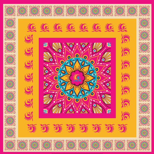 Solyluna Scarve Gold Yellow - Pink