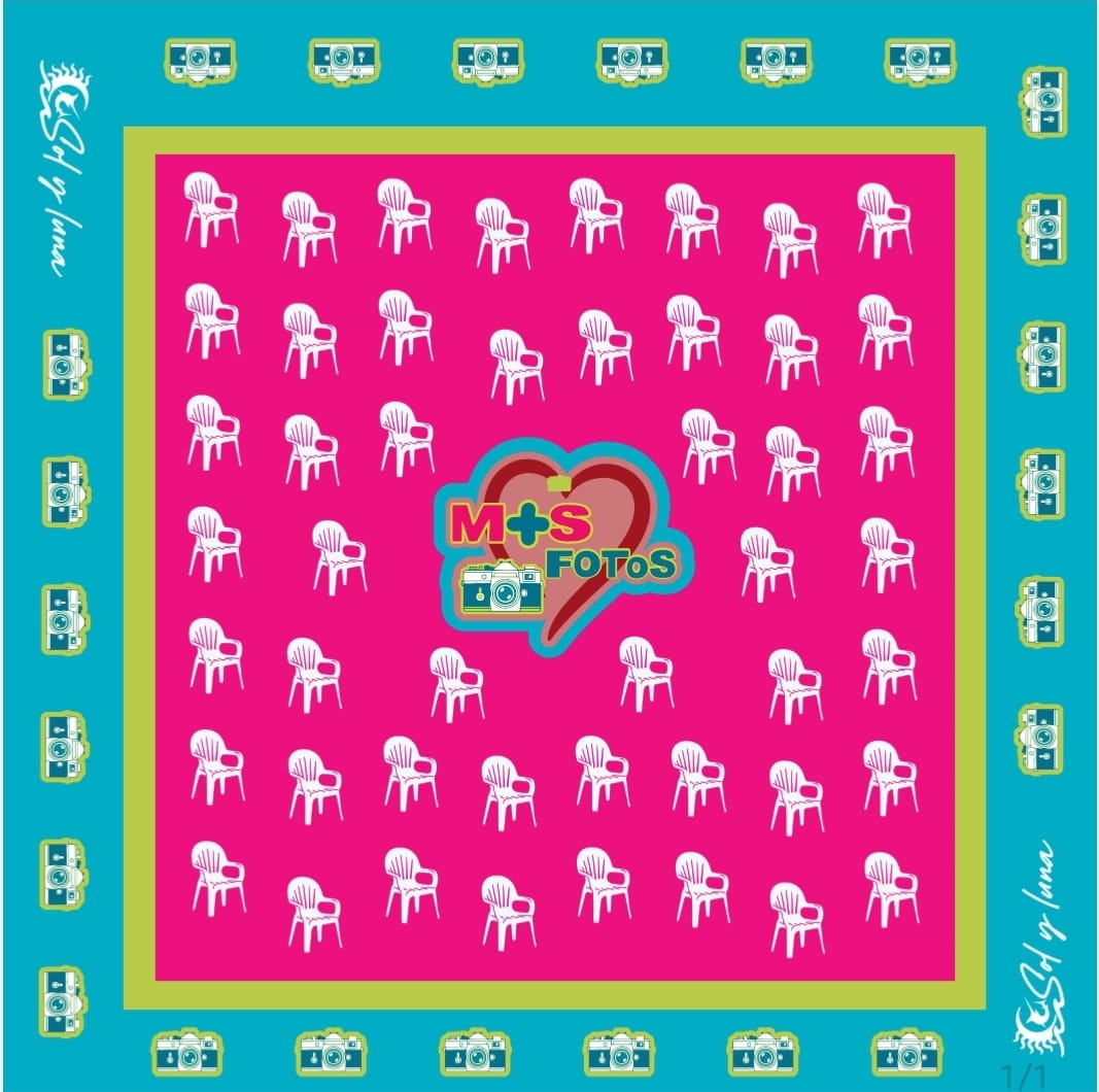 Solyluna Scarve Teal Pink + Fotos