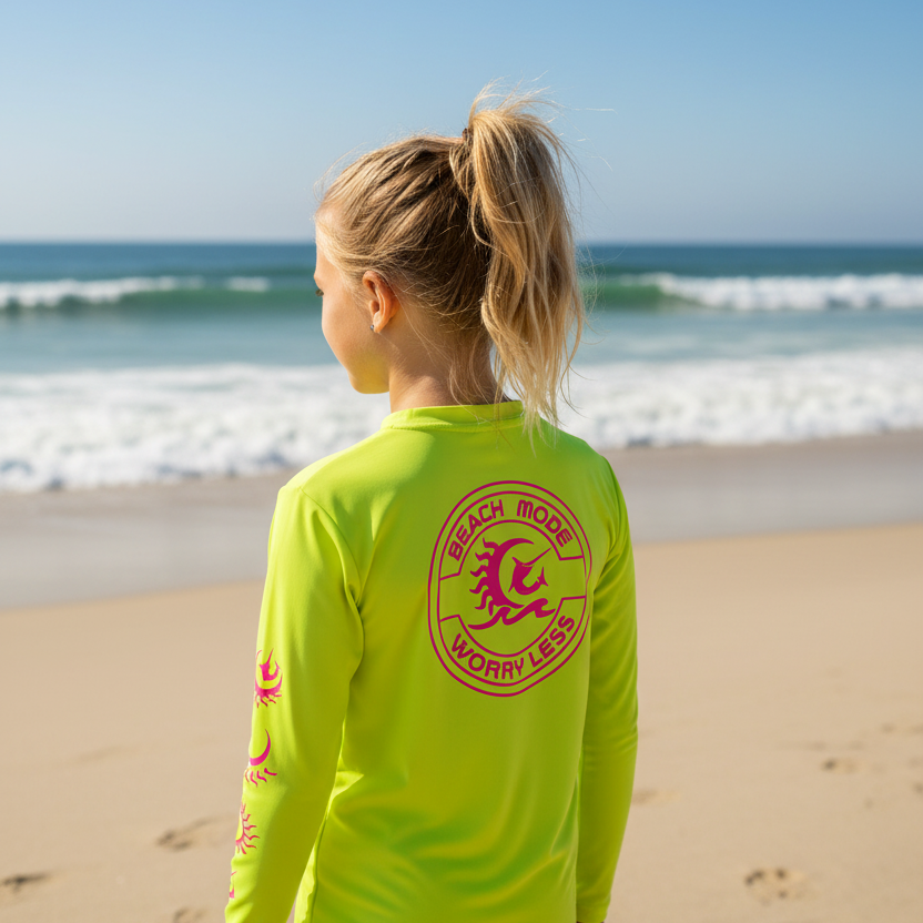 Rashguard Beach More Worry Less Youth