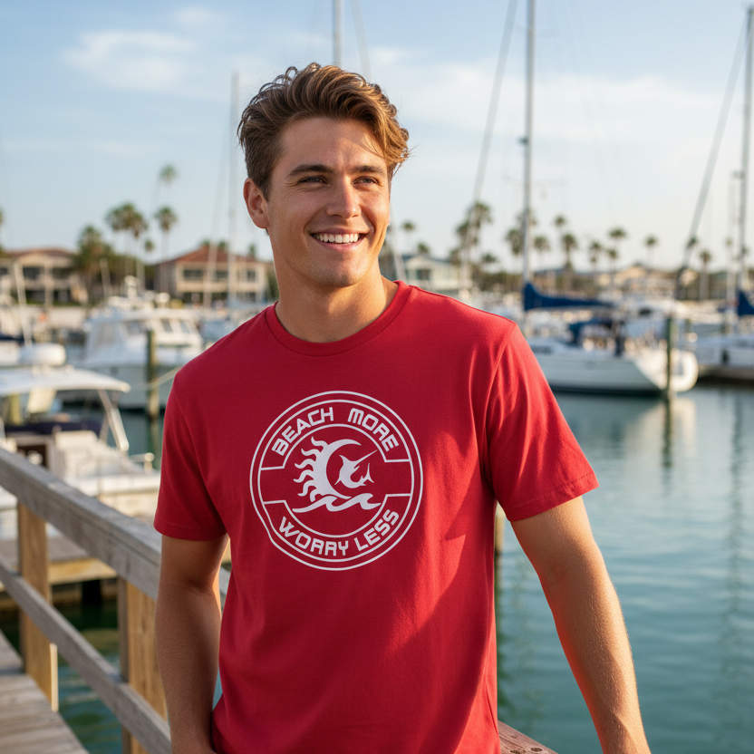 T-Shirts Beach More Worry Less